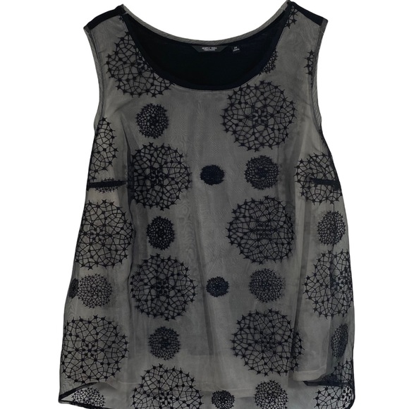 🌸 🌼🌺 SIMPLY VERA VERA WANG - LINED & LACE LINED SLEEVELESS BLOUSE - SIZE 2X - Picture 1 of 11